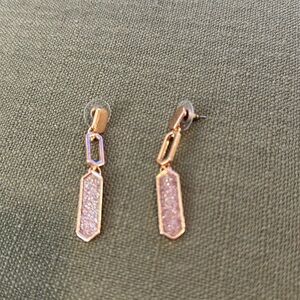Rose gold earrings